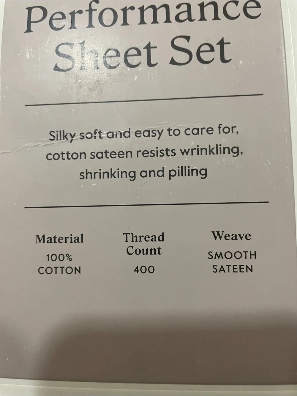 Threshold Performance Sheet Set in Blush Pink and White